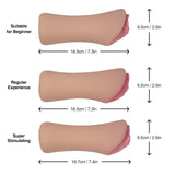Mia, 19.2LB torso doll with removable vagina and soft jiggly ass, designed for ultimate satisfaction and realism. 
