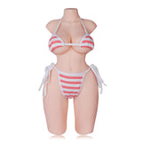Miki 13.9LB small sex doll for beginners with realistic skin, pink nipples, and labia for a playful experience.