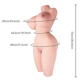 Monica: 40.3LB Best Hentai Sex Doll Torso for Breast Fun