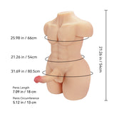 Tantaly Threesome Male Torso Sex Doll, Female Masturbators(Channing: 33.07LB)